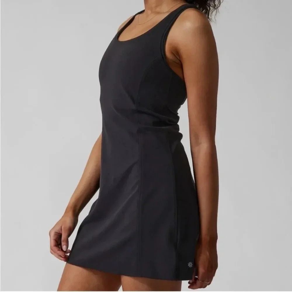Athleta On My Way Dress in Black Size XS NWT New - Picture 2 of 12